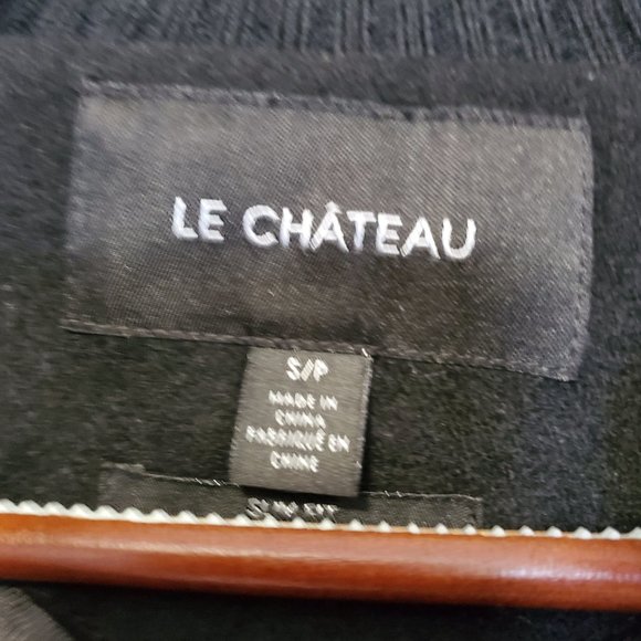 LE CHATEAU| Wool Blend Hooded Coat S Black - Picture 5 of 5